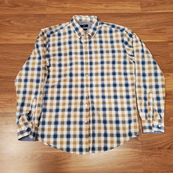 Hugo Boss Sharp Fit L/S Button Down Shirt Sz XL - Picture 2 of 5